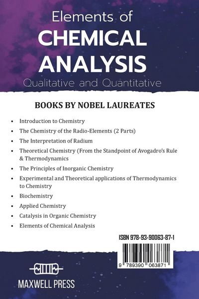 Produktbild: Elements of CHEMICAL ANALYSIS Qualitative and Quantitative