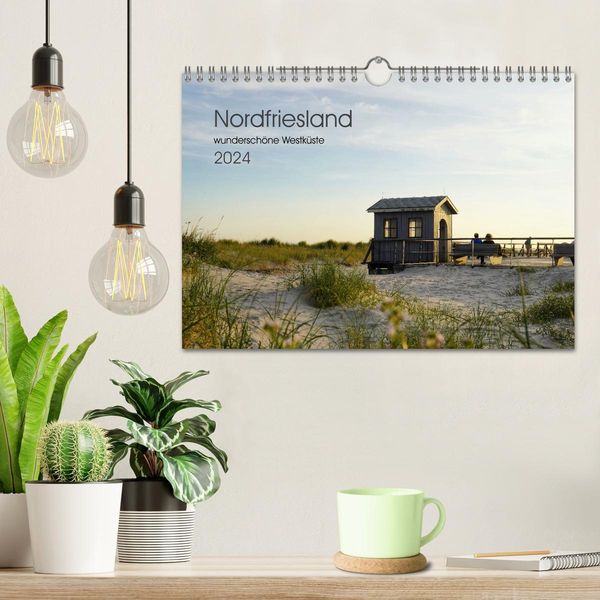 Produktbild: Nordfriesland - wundersch&ouml;ne Westk&uuml;ste (Wandkalender 2026 DIN A4 quer), CALVENDO Monatskalender