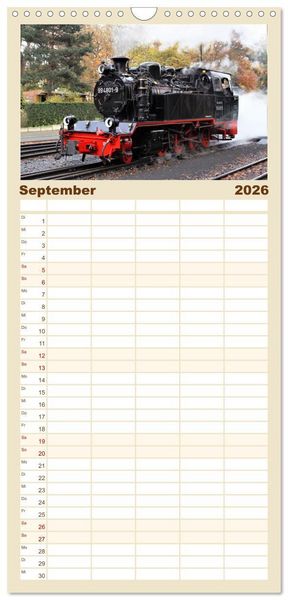 Produktbild: Familienplaner 2026 - Urlaubsparadies Insel R&uuml;gen mit 5 Spalten (Wandkalender, 21 x 45 cm) CALVENDO