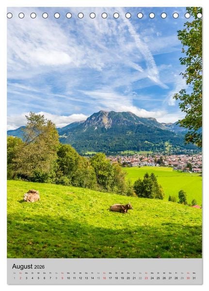 Produktbild: ALLG&Auml;U Idylle und Historie (Tischkalender 2026 DIN A5 hoch), CALVENDO Monatskalender