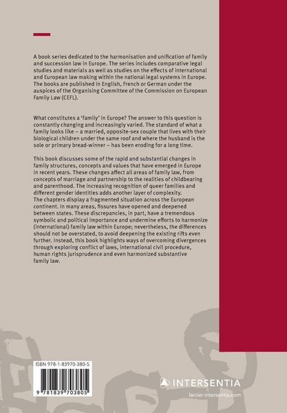 Produktbild: Changing Families, Changing Family Law in Europe