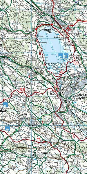 KuF Schweiz Radkarte 06 Zürich 1 : 60 000