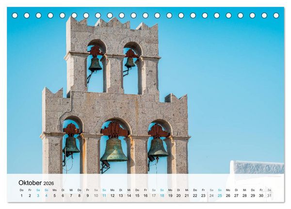 Produktbild: Patmos - Die heilige Insel (Tischkalender 2026 DIN A5 quer), CALVENDO Monatskalender