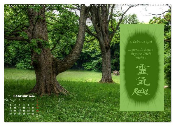 Produktbild: REIKI - Chakrameditation (Wandkalender 2026 DIN A2 quer), CALVENDO Monatskalender