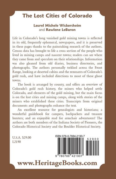 Produktbild: The Lost Cities of Colorado