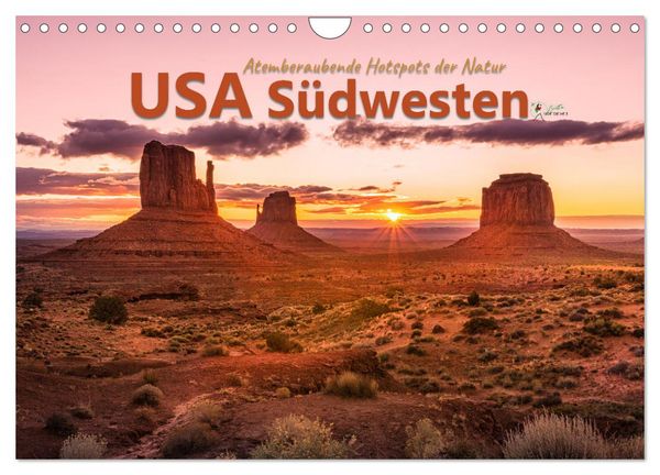Produktbild: USA S&uuml;dwesten - Atemberaubende Hotspots der Natur (Wandkalender 2026 DIN A4 quer), CALVENDO Monatskalender