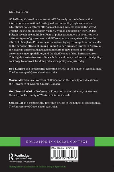 Produktbild: Globalizing Educational Accountabilities