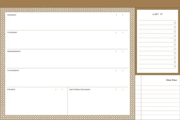 Produktbild: Modern Gold Desk Jotter