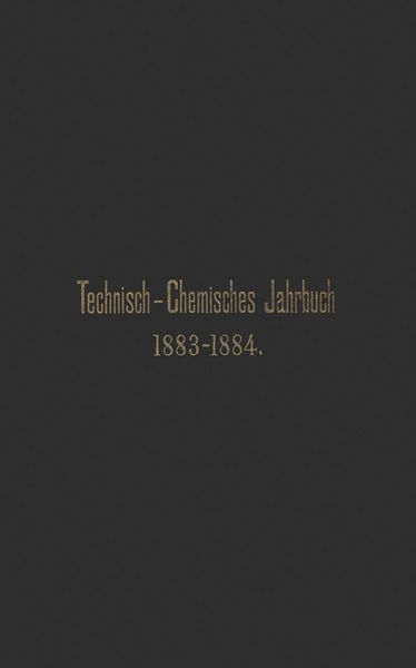 Produktbild: Technisch-Chemisches Jahrbuch 1883-1884
