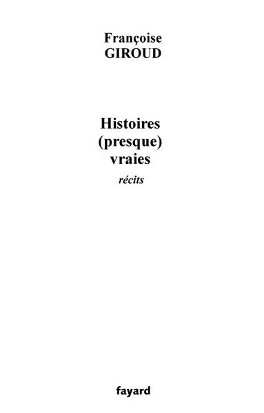 Produktbild: Histoires (presque) vraies