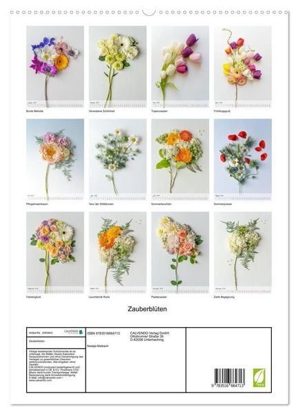Produktbild: Zauberbl&uuml;ten (hochwertiger Premium Wandkalender 2026 DIN A2 hoch), Kunstdruck in Hochglanz
