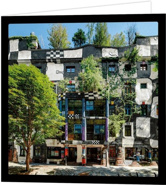 Produktbild: Hundertwasser Puzzle mit Gru&szlig;karte