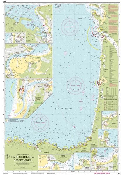Produktbild: C42 La Rochelle to Santander, Imray Chart