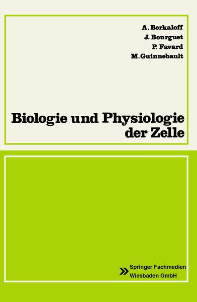 Produktbild: Biologie und Physiologie der Zelle