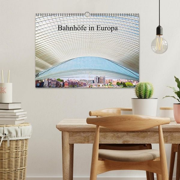 Produktbild: Bahnh&ouml;fe in Europa (Wandkalender 2026 DIN A3 quer), CALVENDO Monatskalender