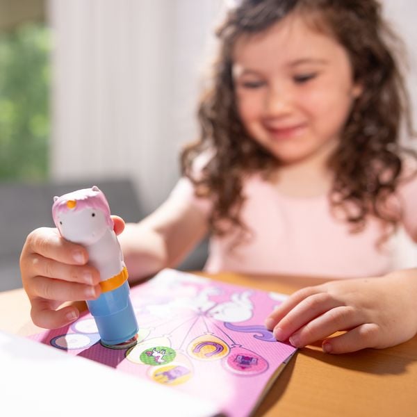 Produktbild: Sticker Wow! Einhorn Sticker-Stempelset
