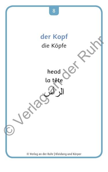 Produktbild: Kleidung und K&ouml;rper - Deutsch, Englisch, Franz&ouml;sisch und Arabisch
