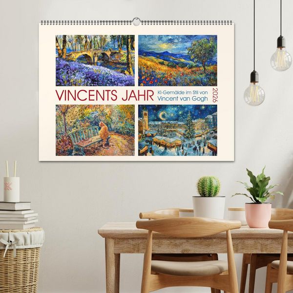 Produktbild: Vincents Jahr (Wandkalender 2026 DIN A2 quer), CALVENDO Monatskalender