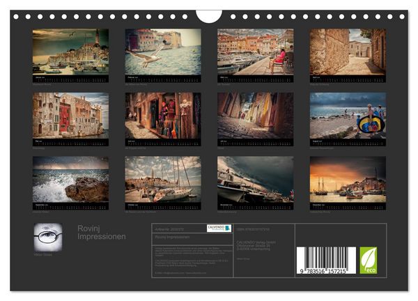 Produktbild: Rovinj Impressionen (Wandkalender 2026 DIN A4 quer), CALVENDO Monatskalender