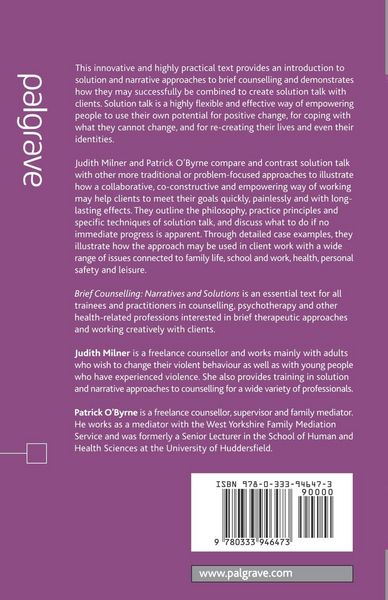 Produktbild: Brief Counselling:Narratives and Solutions
