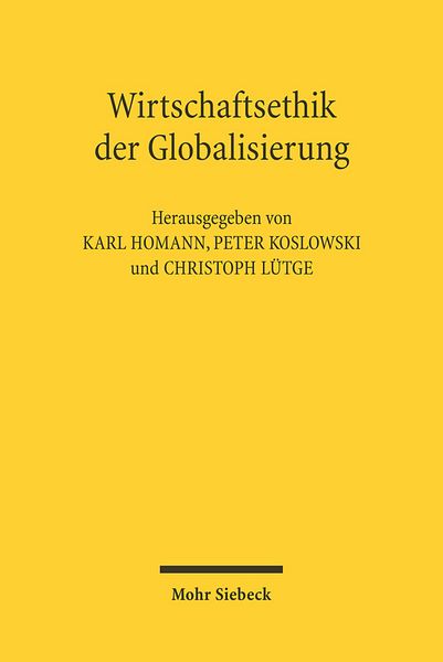 Produktbild: Wirtschaftsethik der Globalisierung