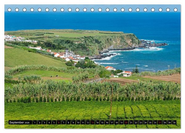 Produktbild: Perlen im Atlantik - Azoren (Tischkalender 2026 DIN A5 quer), CALVENDO Monatskalender