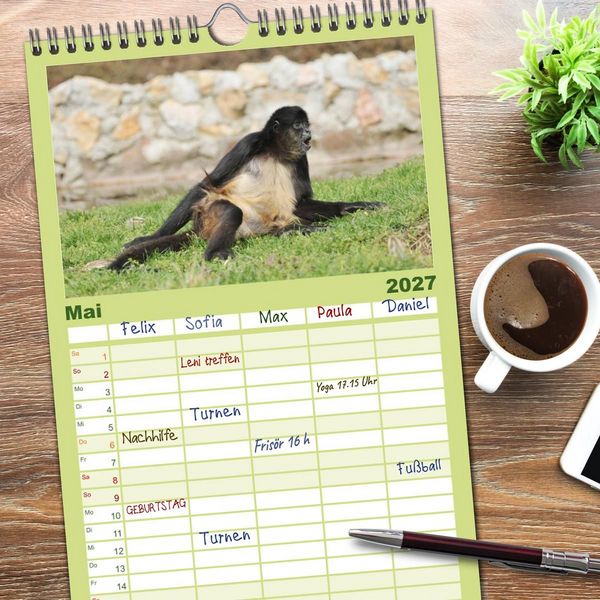 Produktbild: Familienplaner 2027 - Sri Lanka mit 5 Spalten (Wandkalender, 21 x 45 cm) CALVENDO