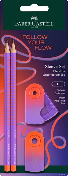 Produktbild: Faber-Castell Schreibset Grip Flow Edition Punchy Melon