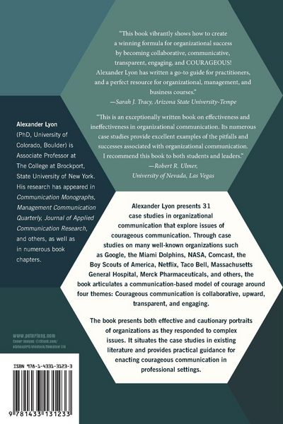 Produktbild: Case Studies in Courageous Organizational Communication