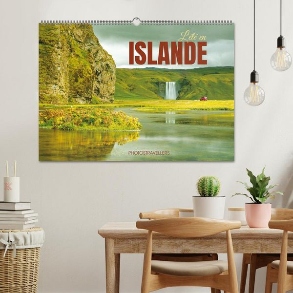 Produktbild: L'&eacute;t&eacute; en Islande (Calendrier mural 2027 DIN A2 vertical), CALVENDO calendrier mensuel