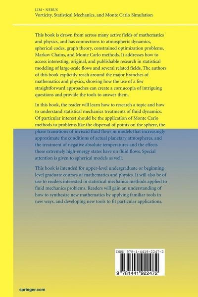 Produktbild: Vorticity, Statistical Mechanics, and Monte Carlo Simulation