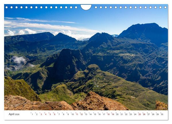 Produktbild: &Icirc;le de la R&eacute;union - Das franz&ouml;sische Paradies im Indischen Ozean (Wandkalender 2026 DIN A4 quer), CALVENDO Monatskalender