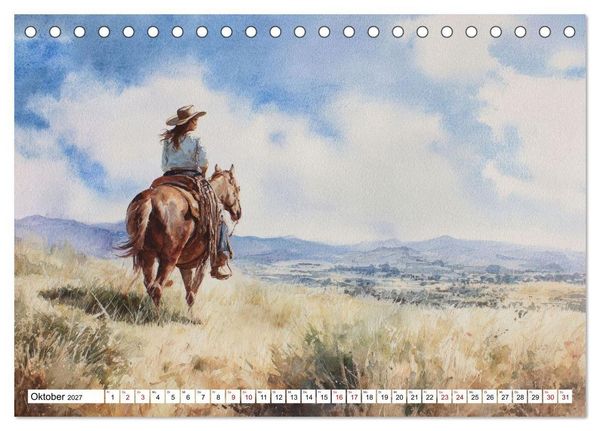 Produktbild: Western Horizonte (Tischkalender 2027 DIN A5 quer), CALVENDO Monatskalender