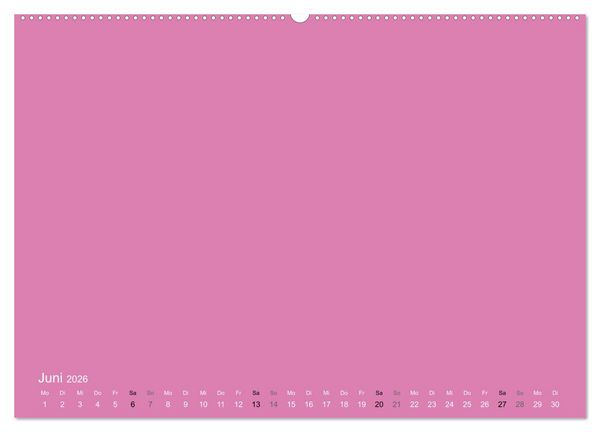 Produktbild: Bastelkalender - Pink (Wandkalender 2026 DIN A2 quer), CALVENDO Monatskalender