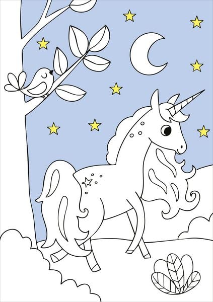 Produktbild: Zaubermalblock. Magische Muster. Einhornwelt