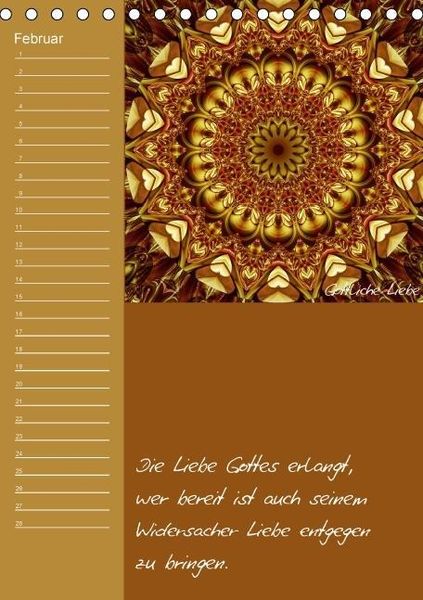 Produktbild: Mandala - Spiegel der Seele / immerw&auml;hrender Geburtstagskalender (Tischkalender immerw&auml;hrend DIN A5 hoch)