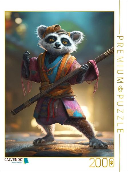 Produktbild: CALVENDO Puzzle Ein Motiv aus dem Kalender Tierische Samurai - Lemur | 2000 Teile Lege-Gr&ouml;&szlig;e 90x67cm Foto-Puzzle f&uuml;r gl&uuml;ckliche Stunden