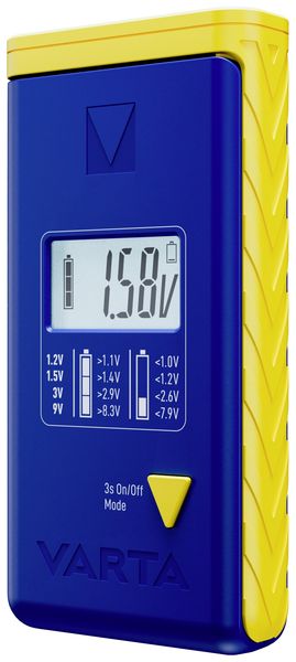 Varta Batterietester LCD Battery Test Messbereich (Batterietester) 1,2 V, 1,5 V, 3 V, 9 V Akku, Batterie 00893 101 111