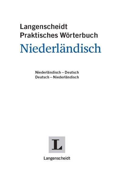 Produktbild: Langenscheidt Praktisches W&ouml;rterbuch Niederl&auml;ndisch