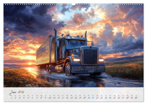 Produktbild: Giganten der Stra&szlig;e (Wandkalender 2026 DIN A2 quer), CALVENDO Monatskalender