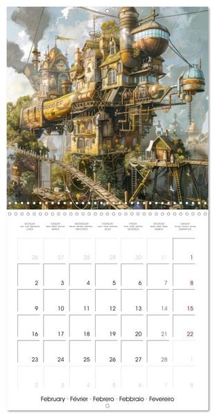 Produktbild: Steampunk - Mechanical World (Wall Calendar 2026 12 &times; 12 Inch) CALVENDO 12 Month Wall Calendar