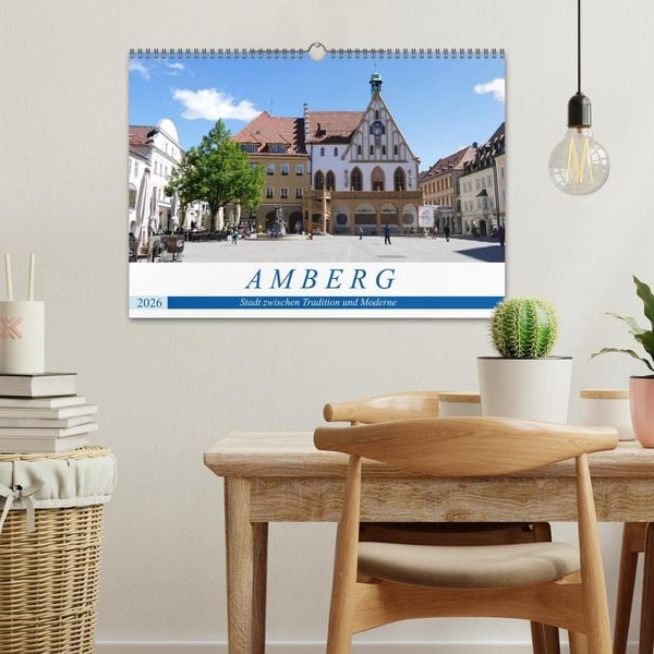 Produktbild: Amberg - Stadt zwischen Tradition und Moderne (Wandkalender 2026 DIN A3 quer), CALVENDO Monatskalender