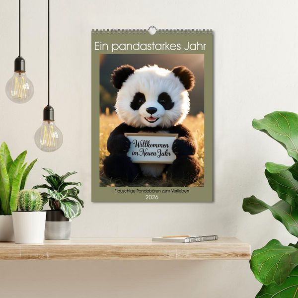 Produktbild: Ein pandastarkes Jahr - Flauschige Pandab&auml;ren zum Verlieben (Wandkalender 2026 DIN A3 hoch), CALVENDO Monatskalender