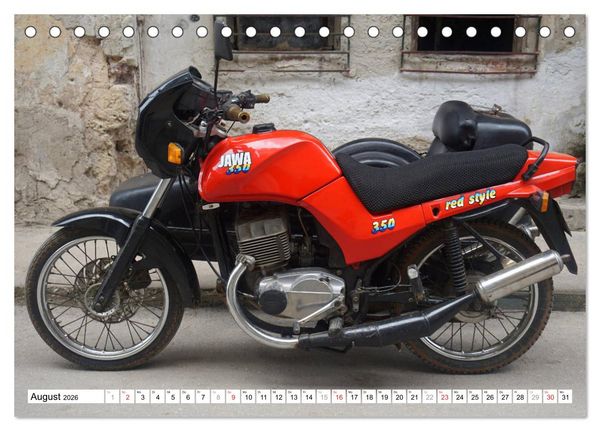 Produktbild: JAWA 350 - Exportschlager der CSSR (Tischkalender 2026 DIN A5 quer), CALVENDO Monatskalender