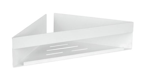 Produktbild: Turbo-Loc&reg; Eckablage Mod. Genova White matt, Befestigen ohne Bohren mit Spezial-Klebepad