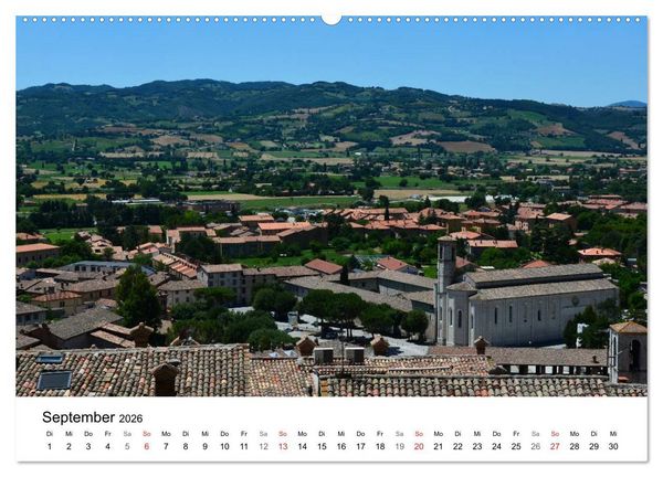 Produktbild: Gubbio - die mittelalterliche Stadt in Umbrien (Wandkalender 2026 DIN A2 quer), CALVENDO Monatskalender
