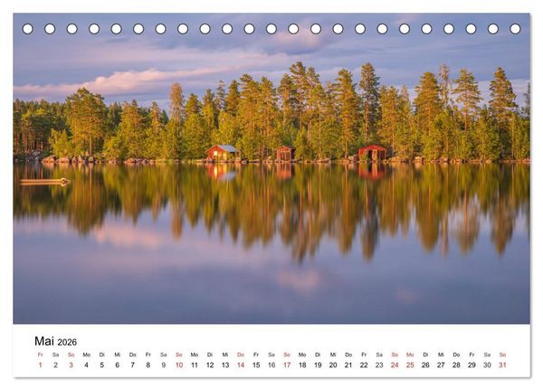 Produktbild: Schwedischer Sommer in V&auml;rmland (Tischkalender 2026 DIN A5 quer), CALVENDO Monatskalender