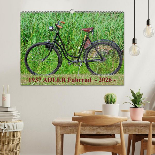 Produktbild: 1937 ADLER Fahrrad (Wandkalender 2026 DIN A2 quer), CALVENDO Monatskalender