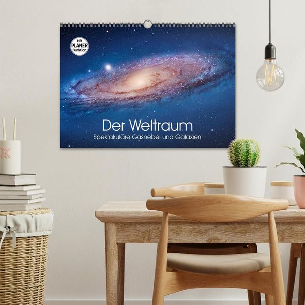 Produktbild: Der Weltraum. Spektakul&auml;re Gasnebel und Galaxien (Wandkalender 2026 DIN A3 quer), CALVENDO Monatskalender