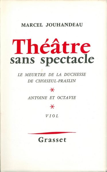 Produktbild: Th&eacute;&acirc;tre sans spectacle